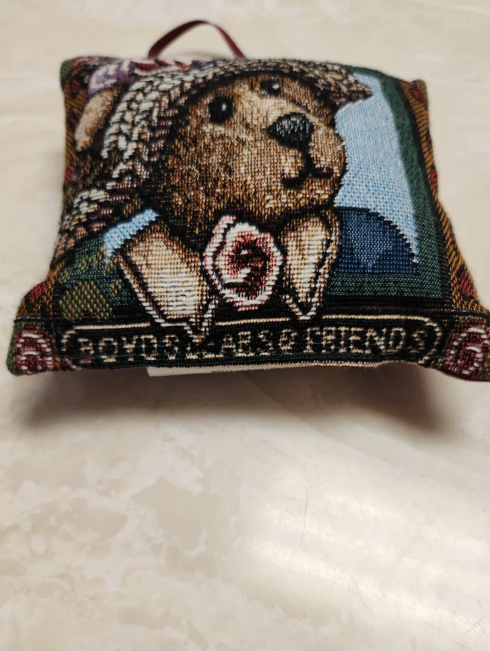 Boyd's Bear & Friends Tapestry Wilson Doorstop & Afternoon Tea Ornament Decor